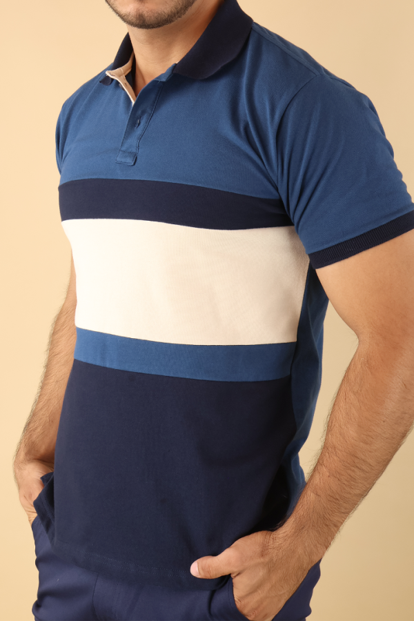 Playera Tipo Polo Hombre Ajuste Slim Muscle Fit Casual Manga Corta